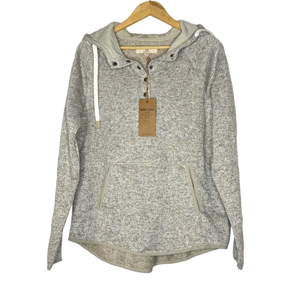 Thread & Supply Hooded Fleece Pullover